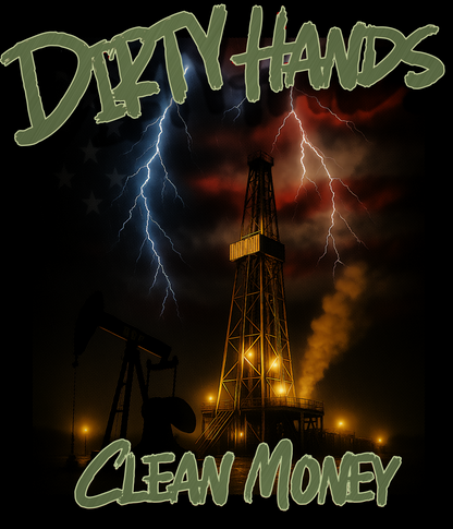 Dirty Hands Clean Money - Black Short Sleeve Shirt